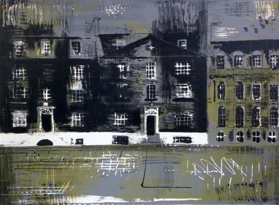 § John Piper (1903-1992) Westminster School I and II (L114/115) 21.5 x 27in.